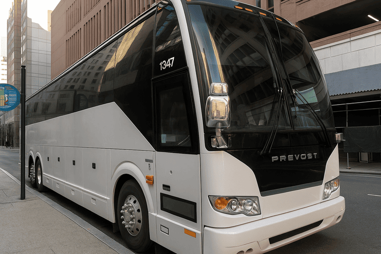 a Seattle Coach Bus Service coach bus