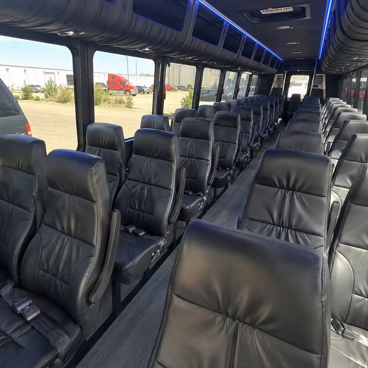 25 passenger minibus inside